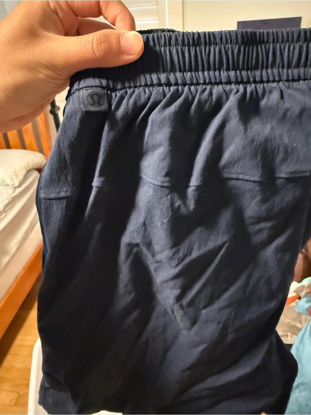 lululemon athletica Men's Navy Blue Athletic Shorts Bowline